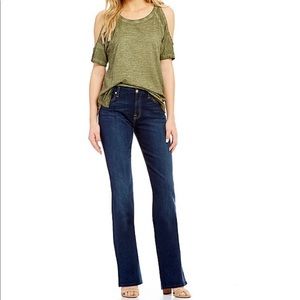 7 for All Mankind Low-Rise Bootcut Flare Jeans